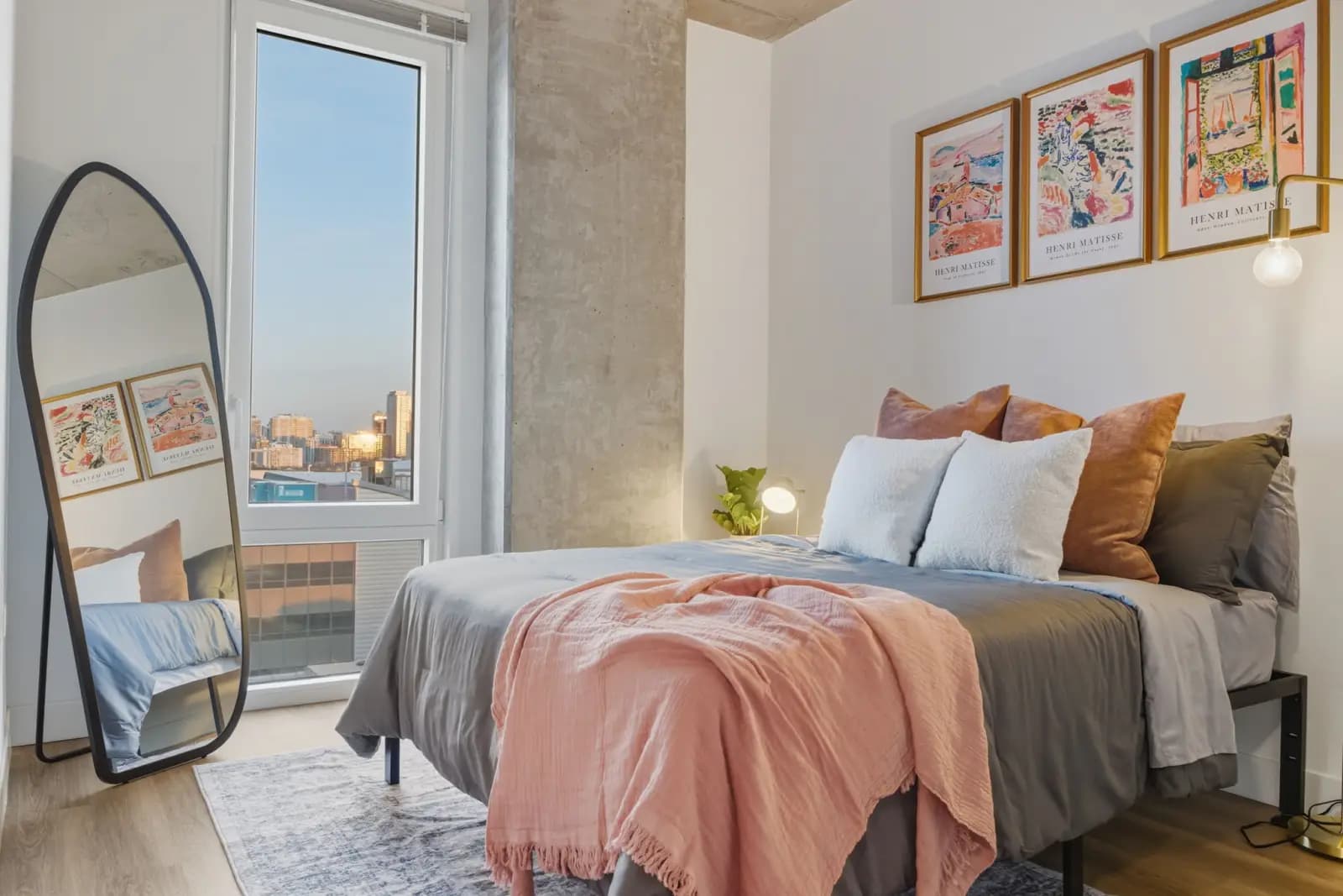 Modern kitchen in a Post Chicago co-living apartment