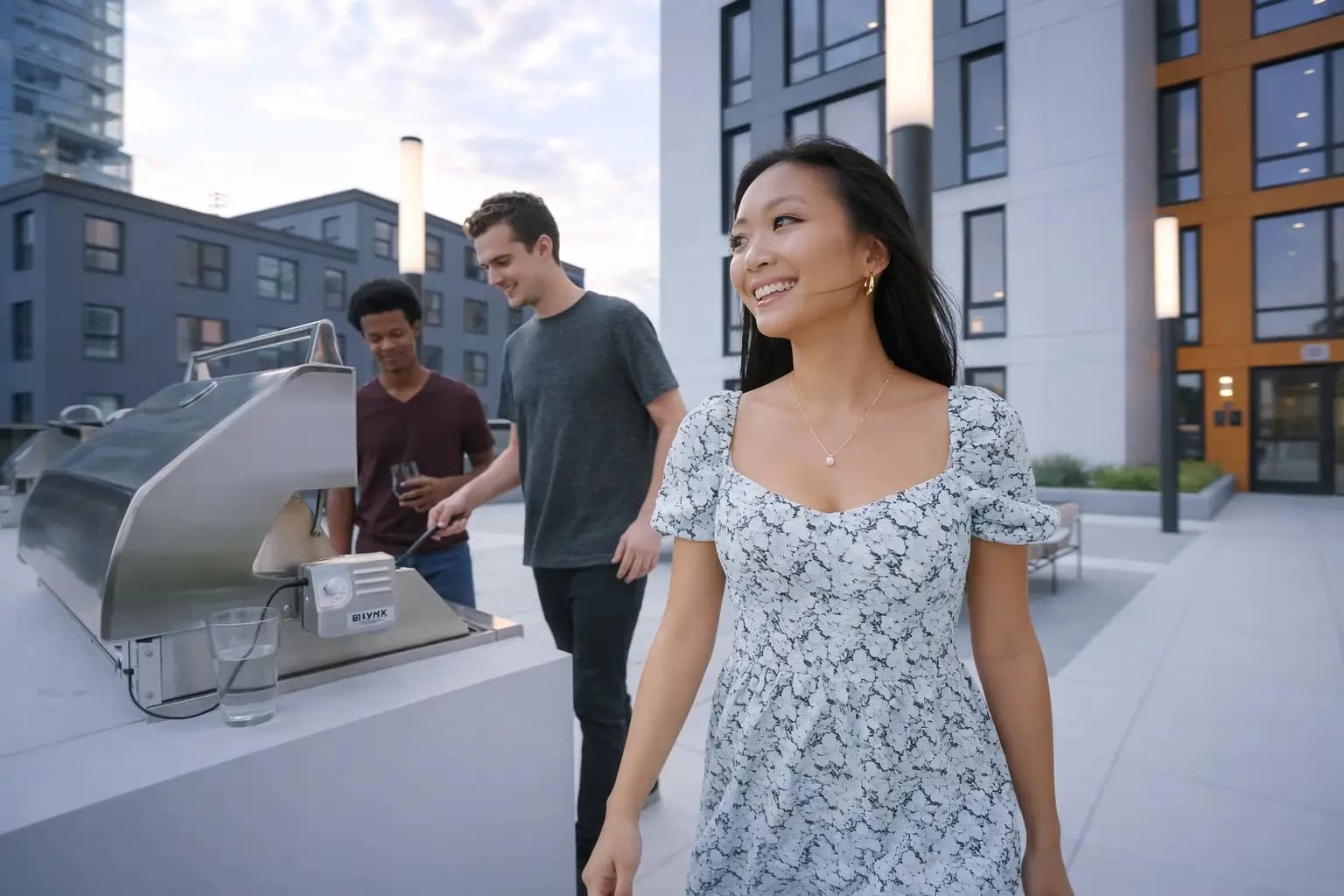 Rooftop grill terrace at Post Chicago